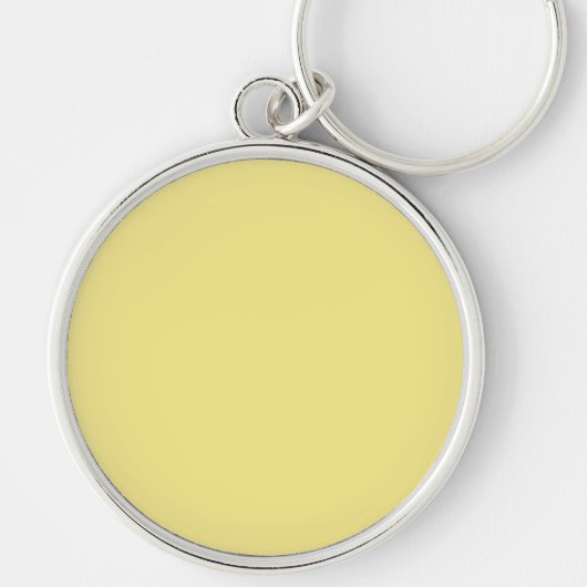 Porte-clés Décor jaune crème Pastel prêt à customiser (Devant)