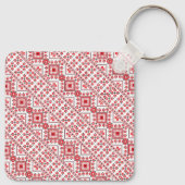 Porte-clés Décor rouge mignon motif (Dos)