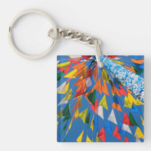 Porte-clés Décoration de drapeaux triangulaires