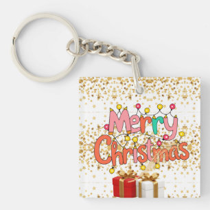 Porte-clés Décoration de fête de Noël