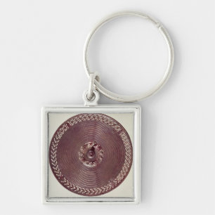 Porte-clés Décoration de roue de char avec la frontière à