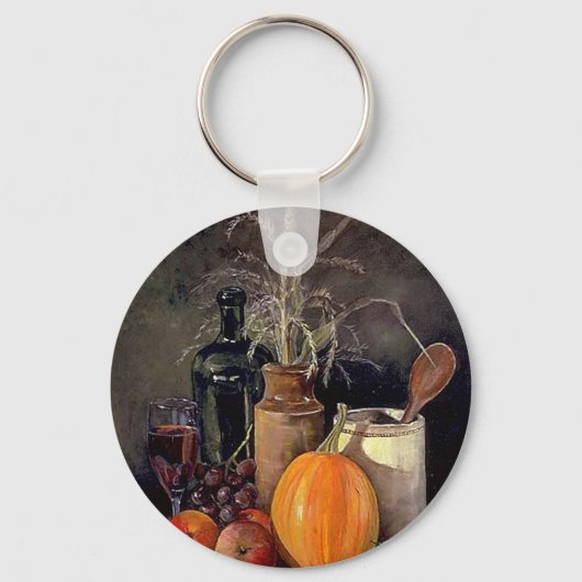 Porte-clés Décorations d'automne sur table (Recto)
