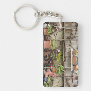 Porte-clés Décorations sur clôture en bois, île Catalina,