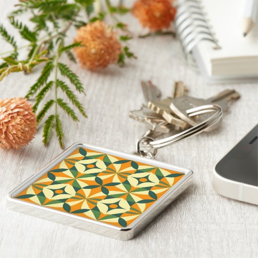 Porte-clés Decorative retro seamless pattern (Côté)