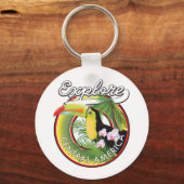 Porte-clés Découvrez le logo de l'Amérique centrale. (Recto)