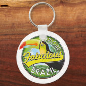 Porte-clés Découvrez le logo fabuleux du Brésil (Recto)
