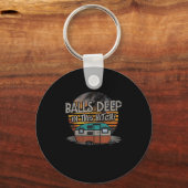 Porte-clés Deep In This Hitch Funny Camping Cadeau (Recto)