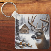 Porte-clés Deer d'hiver/Buck art (Recto)