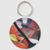 Porte-clés Deer in the Forest II by Franz Marc; Reh im Walde (Verso)