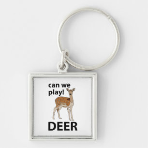 Porte-clés Deer Pouvons-Nous Jouer De Mignons Cerfs