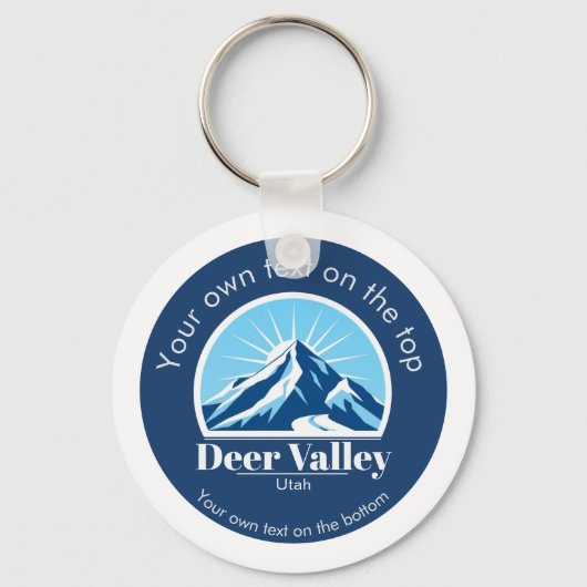 Porte-clés Deer Valley Utah ski area keepsake (Recto)