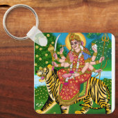 Porte-clés Déesse Durga Porte - clé rond (Recto)