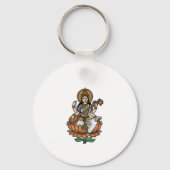 Porte-clés Déesse hindoue Saraswati (Verso)