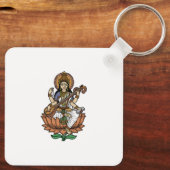 Porte-clés Déesse hindoue Saraswati (Verso)