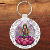 Porte-clés Déesse Lakshmi mandala (Recto)