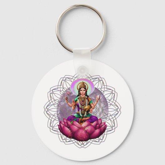 Porte-clés Déesse Lakshmi mandala (Recto)