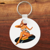 Porte-clés Déesse Rockabilly (Recto)