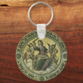 Porte-clés Déesse romaine Justice avec les anges par Raphael (Recto)