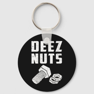 Porte-clés Deez Et Nuts Bolt Funny Mécanique Dit Plaisanterie