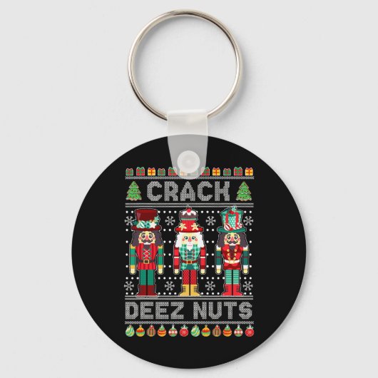 Porte-clés Deez Nuts Nutcracker Fun Vilain Noël (Recto)