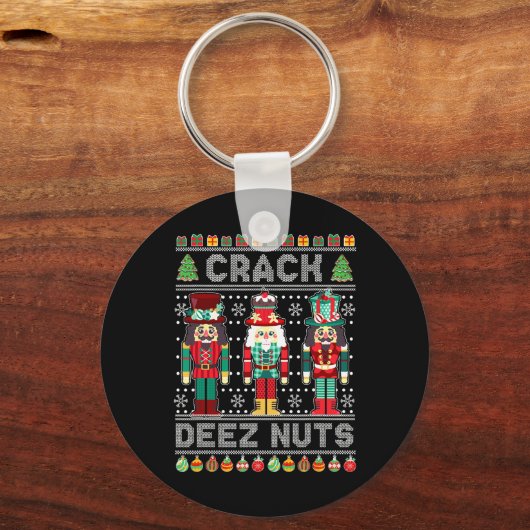 Porte-clés Deez Nuts Nutcracker Fun Vilain Noël (Recto)