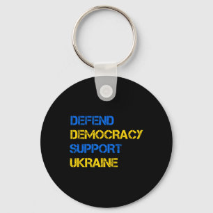 Porte-clés Défendre la démocratie soutenir l'Ukraine soutenir