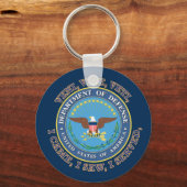 Porte-clés Défense DOD VVV Shield (Recto)