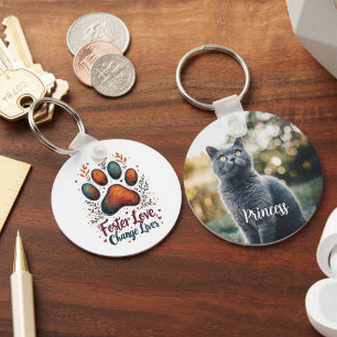 Porte-clés Défenseur du refuge pour chats Parent d'animal de