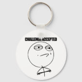 Porte-clés Défi accepté (Recto)