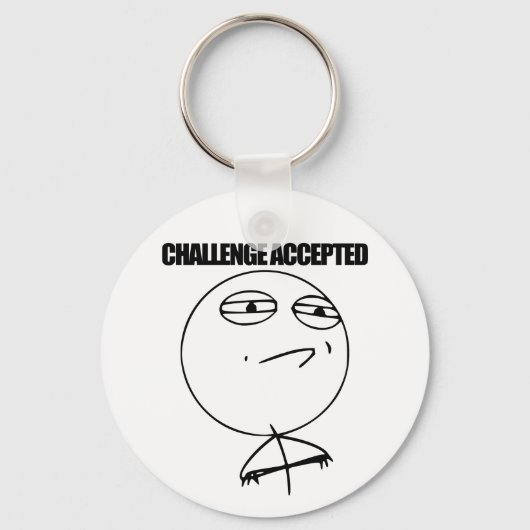 Porte-clés Défi accepté (Recto)