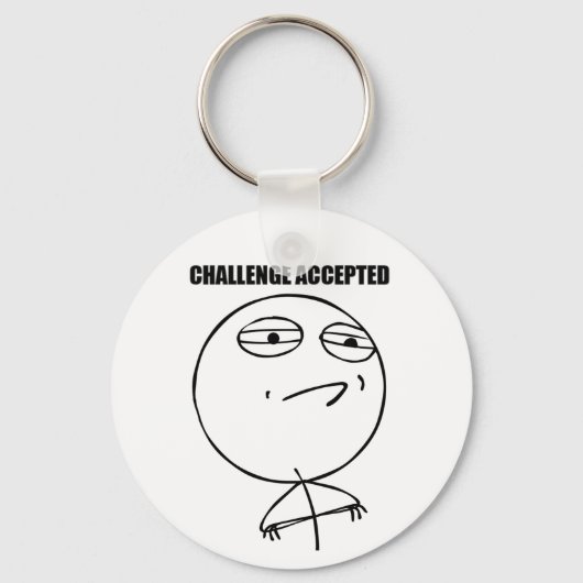 Porte-clés Défi accepté - Porte - clé (Recto)