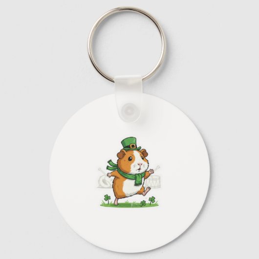 Porte-clés Défilé de cochons d'Inde de la Saint-Patrick (Recto)