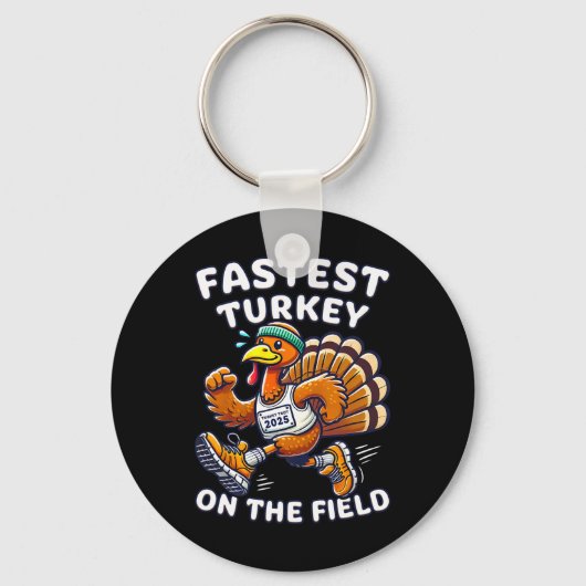 Porte-clés Défilé de dinde de Thanksgiving 2025 Dinde la plus (Recto)
