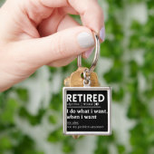 Porte-clés définition à la retraite, drôle de retraite, retra (main)