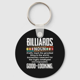 Porte-clés Définition de billard - Billard amusant Billard 8