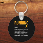 Porte-clés Définition de course humour marathon drôle Ru (Recto)