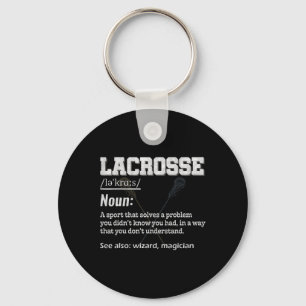 Porte-clés Définition De Crosse Pour Sports Team Lax Player