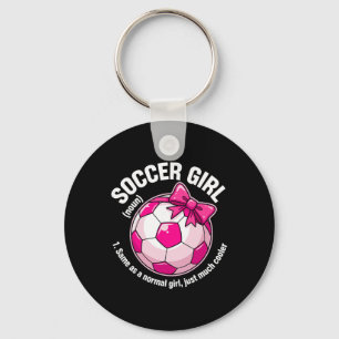 Porte-clés Définition de fille de football