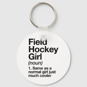 Porte-clés Définition de fille de hockey sur gazon drôle et s