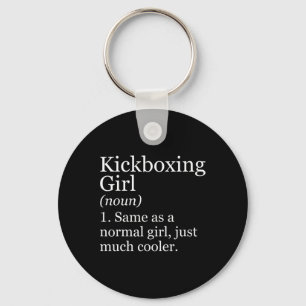 Porte-clés Définition de fille de kickboxing drôle et sarcast