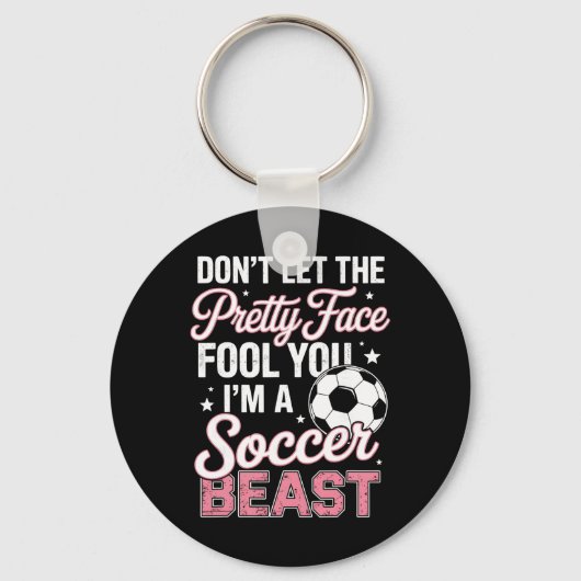 Porte-clés Définition de fille de soccer (Recto)