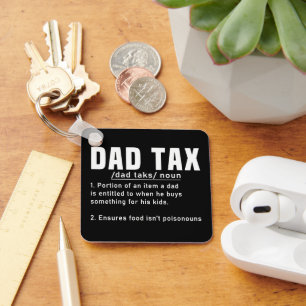 Porte-clés Définition de la taxe papa Fête des Pères Drôle Pa