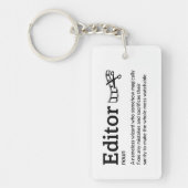Porte-clés Définition de l'éditeur - Assistant Film amusant (Devant)