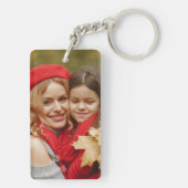 Porte-clés Définition de maman Fleur sauvage aquarelle (Dos)