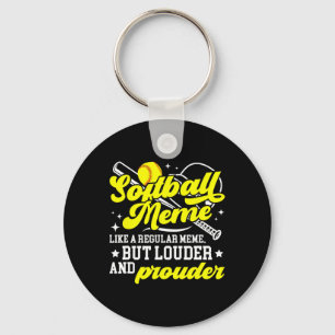 Porte-clés Définition de mème de softball Mème d'un joueur de