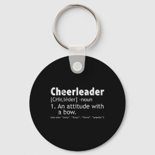 Porte-clés Définition de meneuse de claque Cheerleading Femme