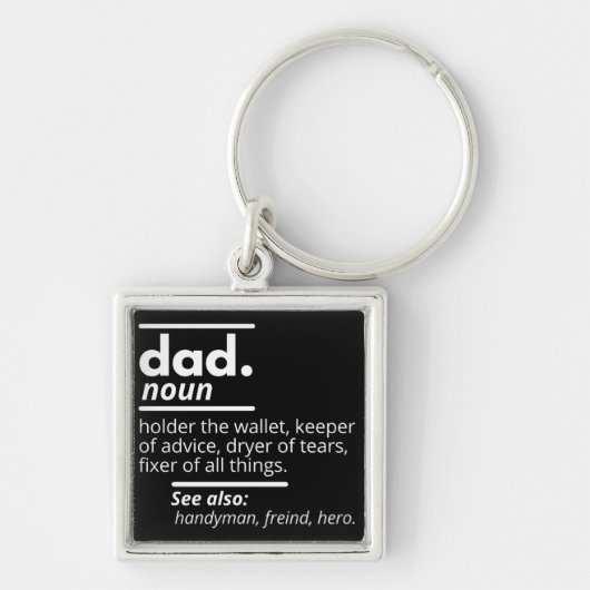 Porte-clés Définition de papa (Devant)