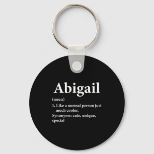 Porte-clés Définition de prénom Abigail Drôle D
