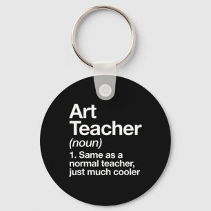 Porte-clés Définition de professeur d'art drôle Byck pour all