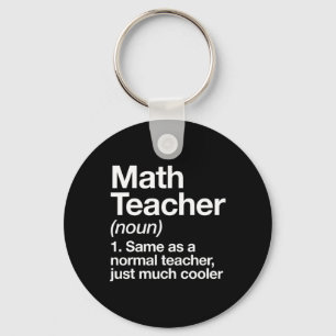 Porte-clés Définition de professeur de mathématiques drôle By